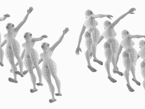 Stylized Female 02 Fine Shape Mesh 3D Model