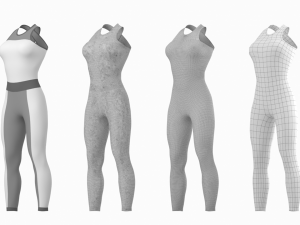 Woman Sportswear 02 Base Mesh Design Kit 3D Модель