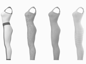 Woman Sportswear 02 Base Mesh Design Kit 3D Модель