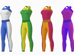 Woman Sportswear 02 Base Mesh Design Kit 3D Модель