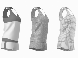 Woman Sportswear 03 Base Mesh Design Kit Model 3D