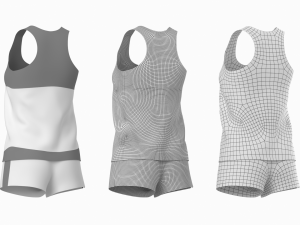 Woman Sportswear 03 Base Mesh Design Kit Model 3D