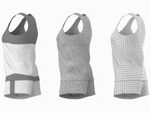 Woman Sportswear 03 Base Mesh Design Kit Model 3D