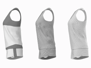 Woman Sportswear 03 Base Mesh Design Kit 3D Modell