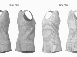 Woman Sportswear 03 Base Mesh Design Kit 3D Modell