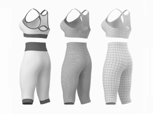 Woman Sportswear 04 Base Mesh Design Kit 3D Model