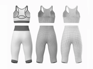 Woman Sportswear 04 Base Mesh Design Kit 3D Model