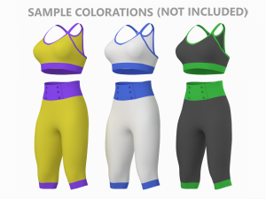 Woman Sportswear 04 Base Mesh Design Kit Model 3D