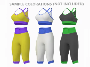 Woman Sportswear 04 Base Mesh Design Kit 3D Model