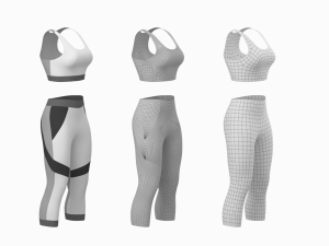 Woman Sportswear 05 Base Mesh Design Kit 3D Модель