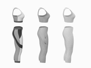 Woman Sportswear 05 Base Mesh Design Kit 3D Модель
