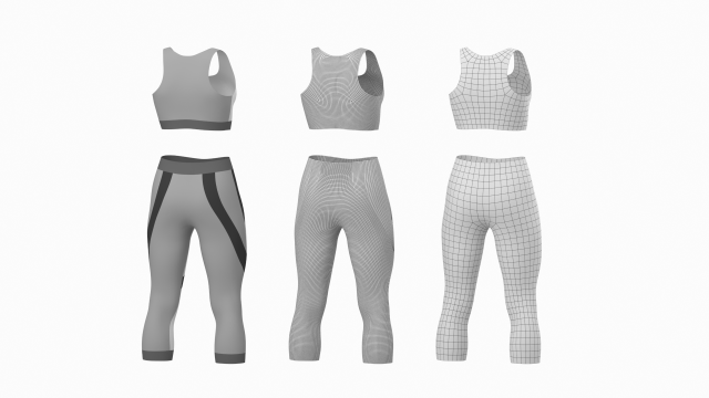 modèle 3D de Collection de vêtements de sport pour femmes 1 - TurboSquid  1593080