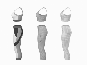 Woman Sportswear 05 Base Mesh Design Kit 3D Модель