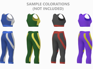 Woman Sportswear 05 Base Mesh Design Kit 3D Модель