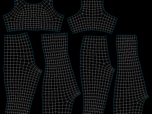 Kadın Spor Giyim 05 Temel &Ouml;rg&uuml; Tasarım Seti 3D Model