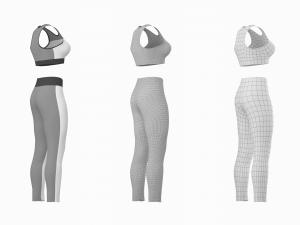 Woman Sportswear 06 Base Mesh Design Kit 3D 모델