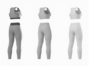 Woman Sportswear 06 Base Mesh Design Kit 3D 모델