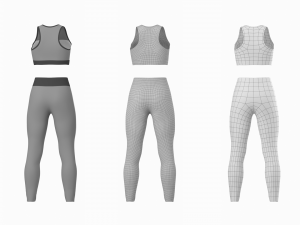 Woman Sportswear 06 Base Mesh Design Kit 3D 모델