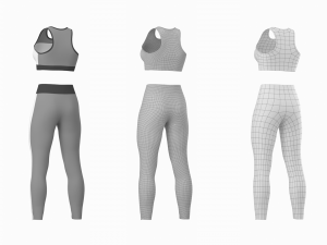 Woman Sportswear 06 Base Mesh Design Kit 3D 모델