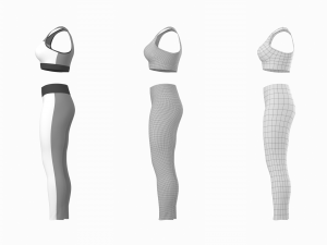 Woman Sportswear 06 Base Mesh Design Kit 3D 모델