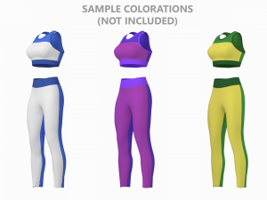 Woman Sportswear 06 Base Mesh Design Kit 3D 모델