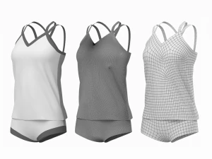 Woman Sportswear 07 Base Mesh Design Kit 3D Model