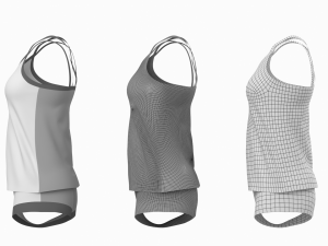 Woman Sportswear 07 Base Mesh Design Kit 3D Модель