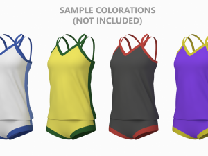 Woman Sportswear 07 Base Mesh Design Kit 3D Модель