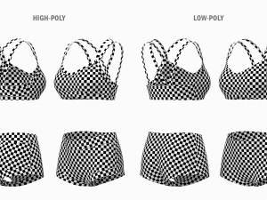 Woman Sportswear 08 Base Mesh Design Kit Modèle 3D
