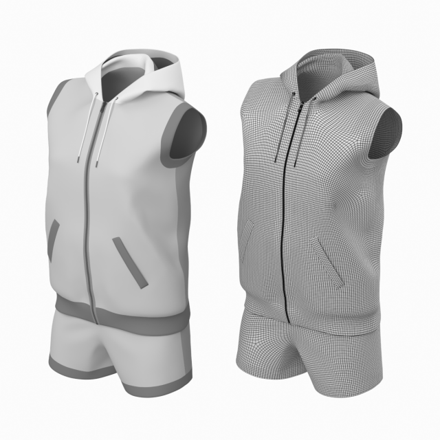 Woman Sportswear 09 High Poly Base Mesh 3D 모델 .c4d .max .obj .3ds .fbx .stl .blend 