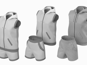 Woman Sportswear 09 High Poly Base Mesh 3D 모델