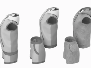 Damen-Sportbekleidung 09 High Poly Base Mesh 3D Modell