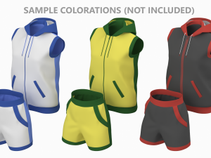 Woman Sportswear 09 High Poly Base Mesh 3D 모델