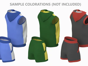 Damen-Sportbekleidung 09 High Poly Base Mesh 3D Modell