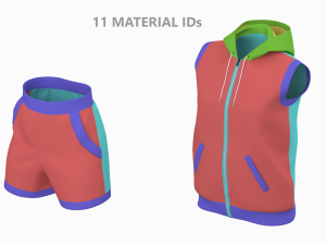 Woman Sportswear 09 High Poly Base Mesh 3D 모델