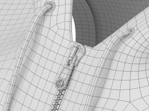 Damen-Sportbekleidung 09 High Poly Base Mesh 3D Modell