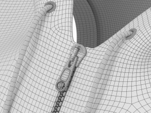 Damen-Sportbekleidung 09 High Poly Base Mesh 3D Modell