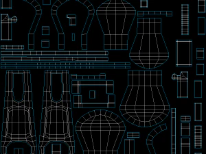 Damen-Sportbekleidung 09 High Poly Base Mesh 3D Modell