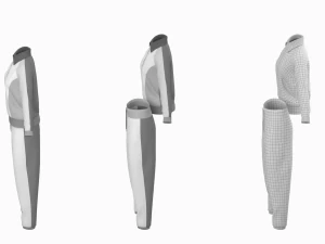 Mulher Sportswear 10 Low Poly Base Mesh Modelo 3D
