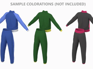 Mulher Sportswear 10 Low Poly Base Mesh Modelo 3D