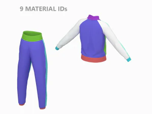 Mulher Sportswear 10 Low Poly Base Mesh Modelo 3D