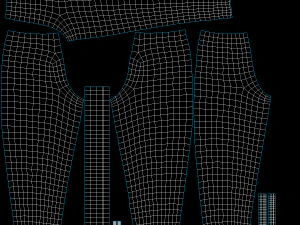 Mulher Sportswear 10 Low Poly Base Mesh Modelo 3D