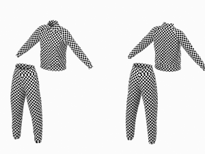 Woman Sportswear 10 Low Poly Base Mesh 3D Model