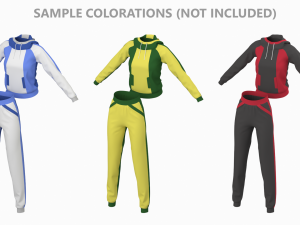 Woman Sportswear 12 High Poly Base Mesh Model 3D