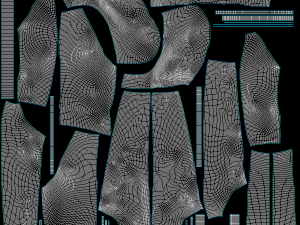Woman Sportswear 12 High Poly Base Mesh Model 3D
