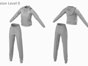 Woman Sportswear 12 High Poly Base Mesh Model 3D
