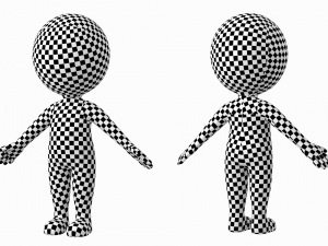 Cute Stylized Stickman in A-Pose Modèle 3D
