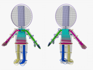 Cute Stickman In A-Pose CAT Rig 3D Модель