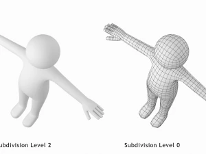 Stickman in T-Pose 3D Model