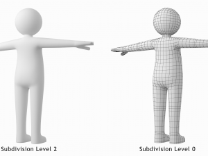 Stickman in T-Pose Modèle 3D